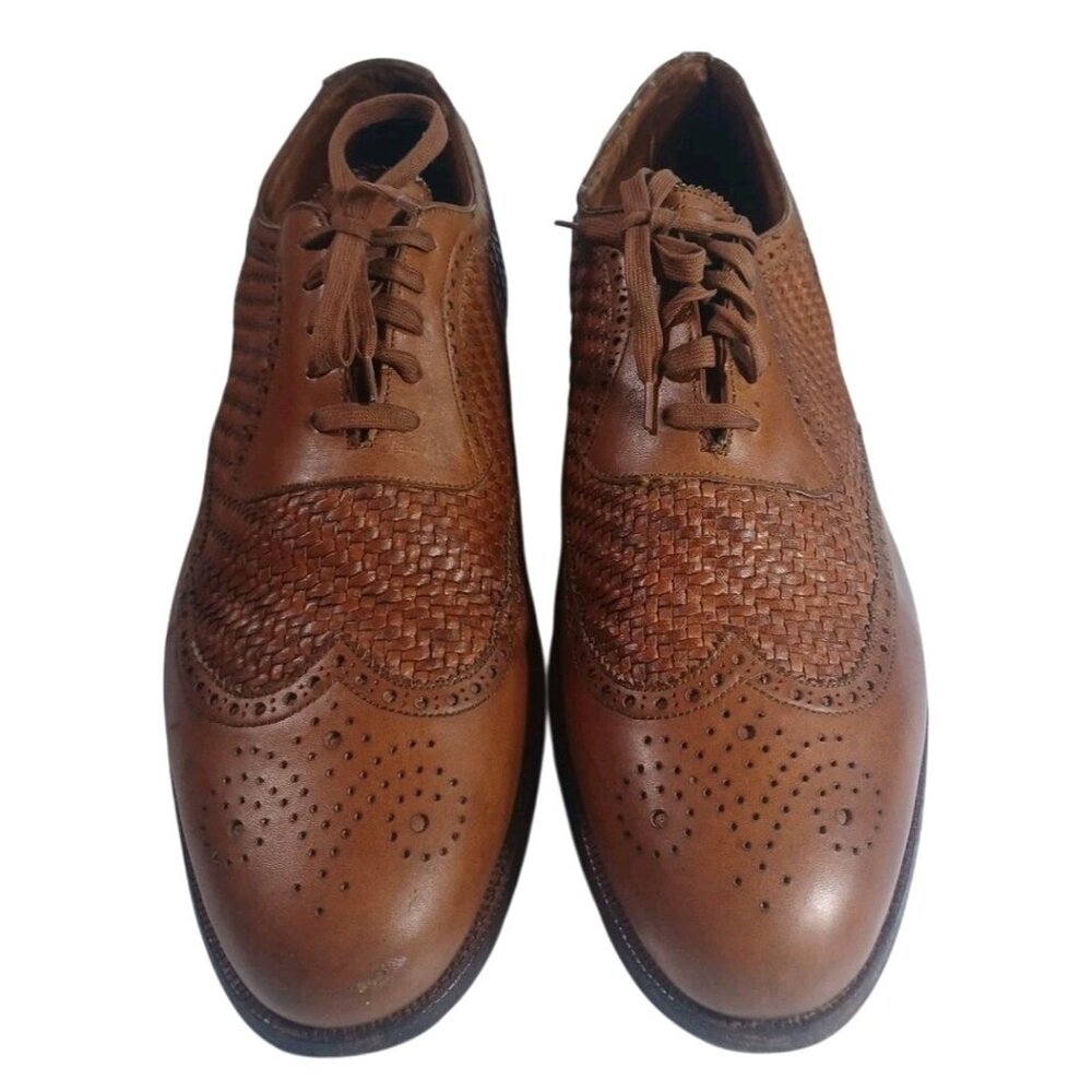 Men's 10.5 Crockett & Jones Polo Ralph Lauren Basket Weave Brogues Wing Tips